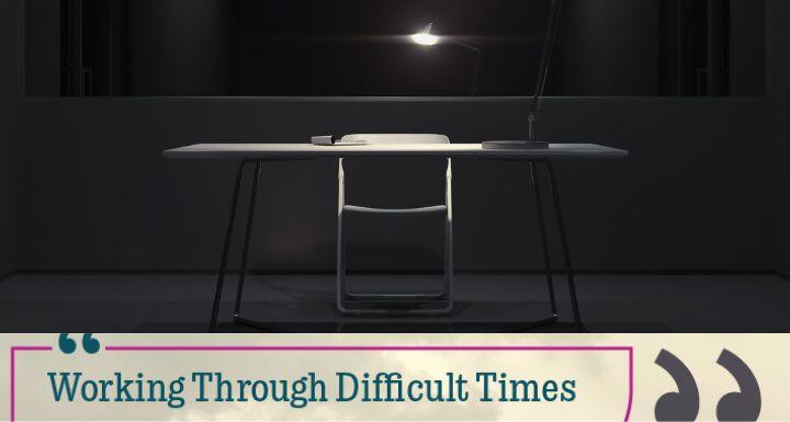 Dark interrogatin room with light and chair