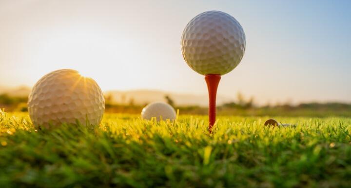 Golf Tee with ball