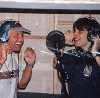 MarkEdwardSmith & Eric Martin recording the PitStop song